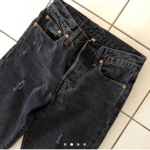 BLACK WEDGIE ICON LEVI JEANS